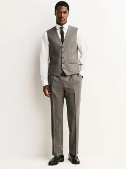 Next Merino Wool Blend Suit Waistcoat Neutral