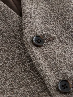 Next Merino Wool Blend Suit Waistcoat Neutral