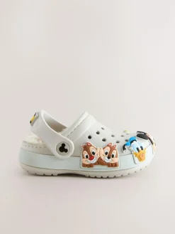 Clearance Next Neutral Mickey Warm Lined Slippers Clogs