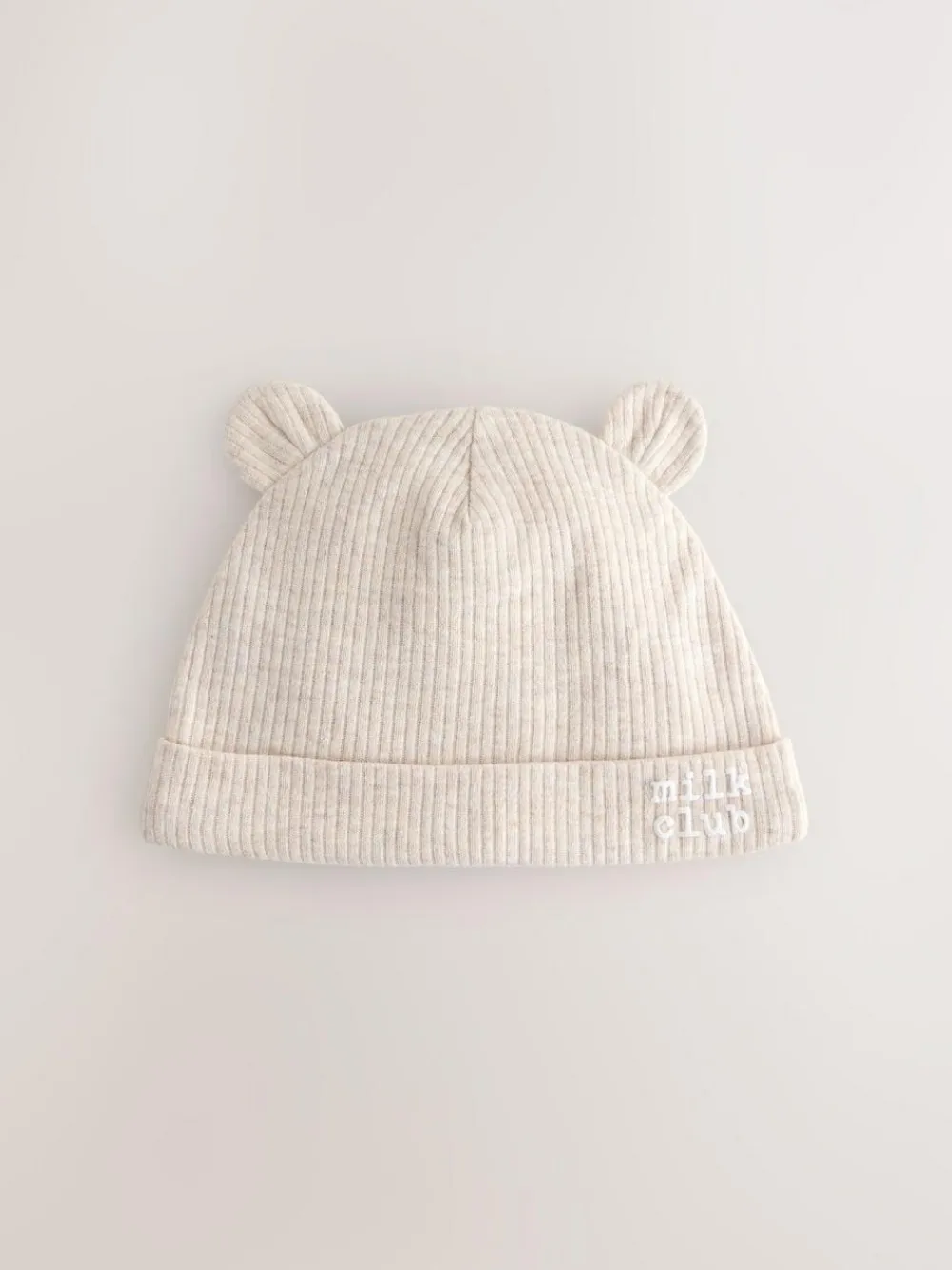 Best Next Neutral Milk Club Baby Beanies 3 Pack (0-12mths)