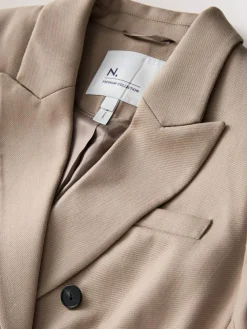 Next Neutral N. Premium Wool Blend Twill Blazer