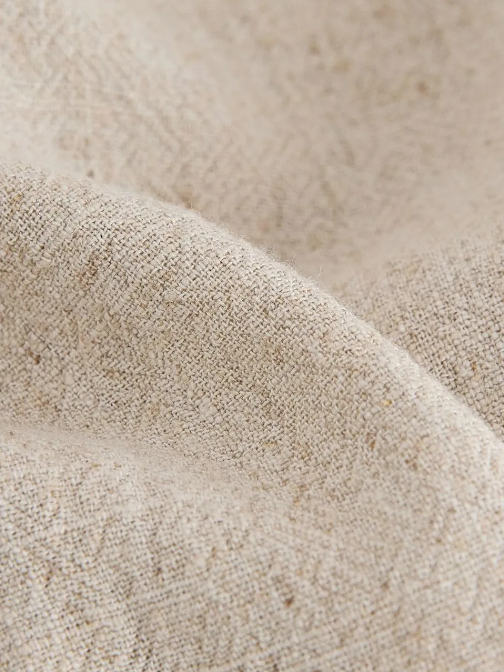 New Next Short Sleeves Linen Blend Revere Collar Shirt (3mths-7yrs) Neutral Plain