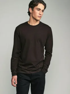 Outlet Next Regular Fit Regular Fit Long Sleeve 100% Cotton T-Shirts 5 Pack Neutral