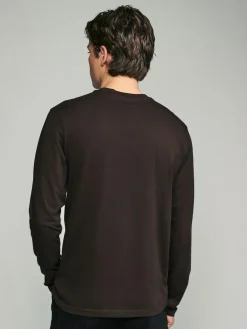 Outlet Next Regular Fit Regular Fit Long Sleeve 100% Cotton T-Shirts 5 Pack Neutral