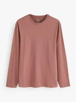 Outlet Next Regular Fit Regular Fit Long Sleeve 100% Cotton T-Shirts 5 Pack Neutral