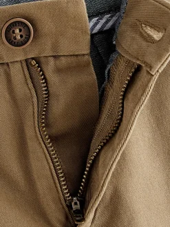 Next Neutral Regular Fit Stretch Chino Trousers (3-17yrs)^BOY Pants & Chinos