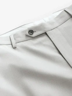 Next Neutral Regular Fit Textured Suit Trousers^ Occasionwear|Pants & Chinos