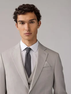 Next Neutral Regular Fit Textured Suit Jacket^ Blazers & Formal Jackets|Suits & Tuxedos