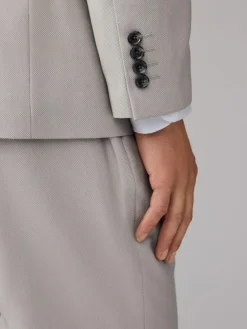 Next Neutral Regular Fit Textured Suit Jacket^ Blazers & Formal Jackets|Suits & Tuxedos