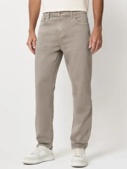 Best Next Regular Tapered Fit Comfort Stretch Jeans Neutral