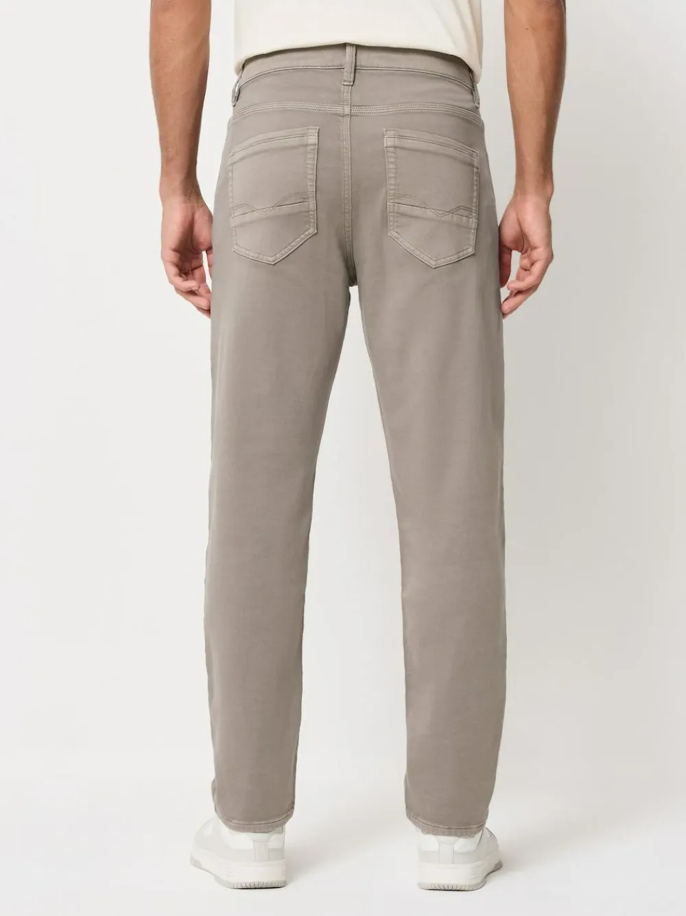 Best Next Regular Tapered Fit Comfort Stretch Jeans Neutral