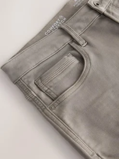 Best Next Regular Tapered Fit Comfort Stretch Jeans Neutral