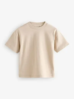 Clearance Next Neutral Short Sleeve Plain T-Shirt (3mths-7yrs)