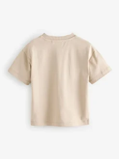 Clearance Next Neutral Short Sleeve Plain T-Shirt (3mths-7yrs)