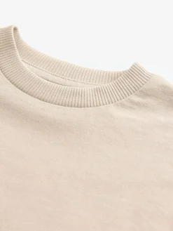 Clearance Next Neutral Short Sleeve Plain T-Shirt (3mths-7yrs)