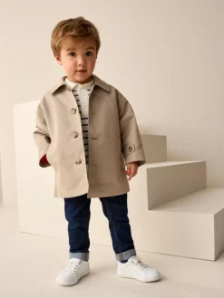 Outlet Next Neutral Shower Resistant Trench Coat (3mths-7yrs)
