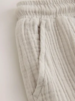 Next Soft Textured Pull On Trousers (3mths-7yrs)^BOY Pants & Chinos