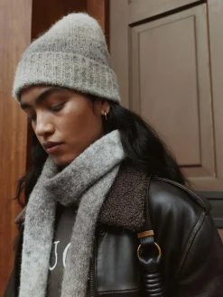 Next Neutral Space Dye Knitted Beanie Hat^Women Hats