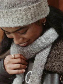 Next Neutral Space Dye Knitted Beanie Hat^Women Hats