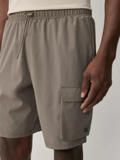 Discount Next Active Cargo Gym Training Shorts Neutral Stone