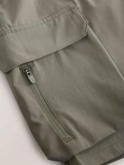 Discount Next Active Cargo Gym Training Shorts Neutral Stone