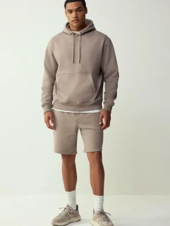 Next Neutral Stone Regular Fit Heavyweight Cotton Rich Jersey Hoodie^ Nightwear|Sweatshirts & Hoodies