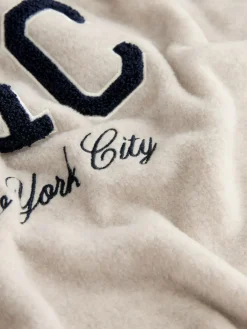 Outlet Next Thermal Fleece Half Zip Neutral Stone