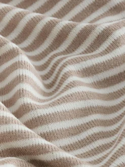 Outlet Next Cosy Lightweight Dressing Gown Neutral Stripe