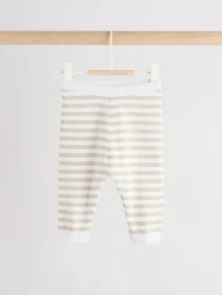 Outlet Next Neutral Stripe Knitted Top and Leggings Baby Set (0mths-2yrs)
