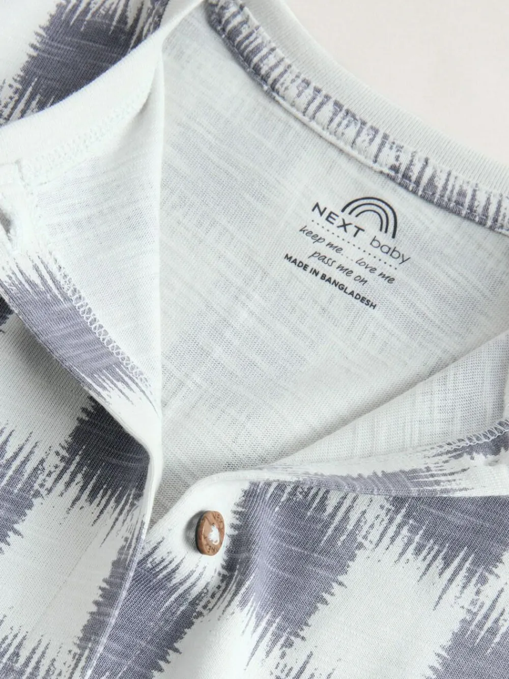 Next Neutral Sunbaked Printed Button Through Jersey Baby Rompers 3 Pack^BOY Sets & Co-Ords|Sets & Co-Ords