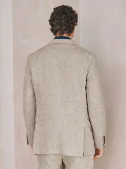 Next Tailored Fit Linen Blend Texture Suit Jacket^ Suits & Tuxedos