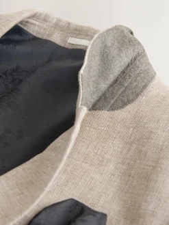 Next Tailored Fit Linen Blend Texture Suit Jacket^ Suits & Tuxedos