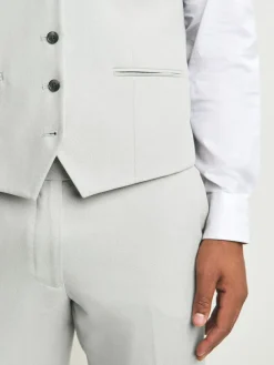 Next Neutral Textured Suit Waistcoat^ Vests