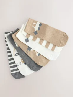 Next Neutral Transport Cotton Rich Socks 7 Pack^BOY Socks & Tights|Socks & Tights