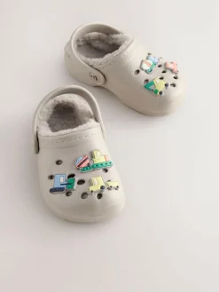 New Next Warm Lined Slipper Clogs Neutral Transport