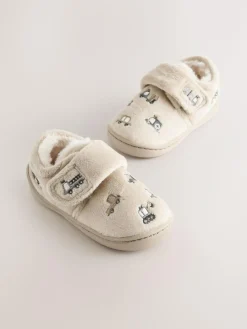 Sale Next Neutral Transport Warm Lined Cupsole Slippers
