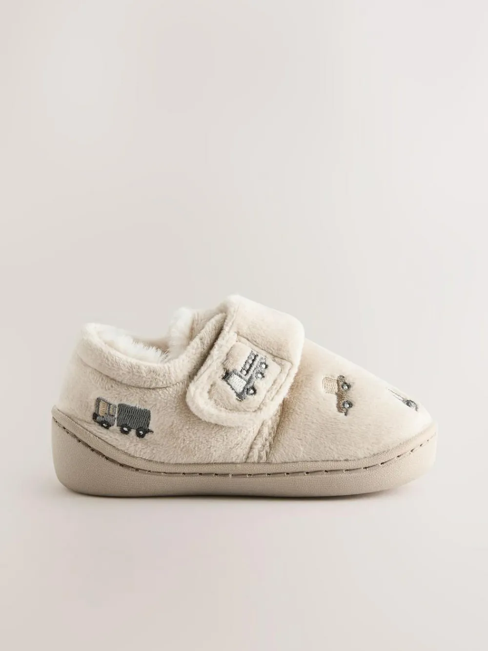 Sale Next Neutral Transport Warm Lined Cupsole Slippers