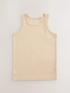 Next Neutral Vests 5 Pack (1.5-16yrs)^BOY Multipacks|Baby Boys