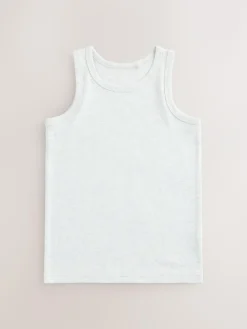 Next Neutral Vests 5 Pack (1.5-16yrs)^BOY Multipacks|Baby Boys