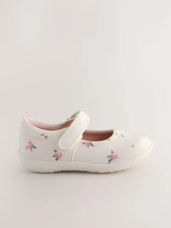 Best Next Wide Fit (G) First Walker Mary Jane Shoes Neutral