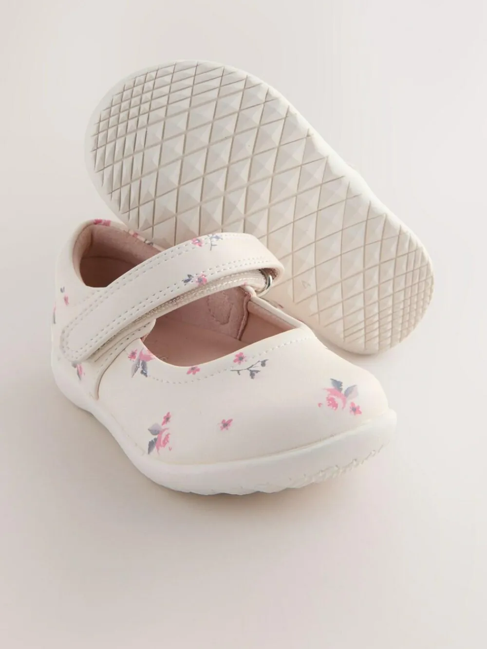 Best Next Wide Fit (G) First Walker Mary Jane Shoes Neutral