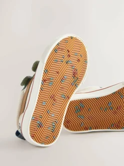 Discount Next Wide Fit (G) Touch Fastening Skate Trainers Neutral