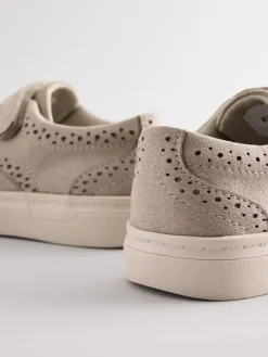 Next Wide Fit (G) Touch Fastening Brogue Shoes^BOY Occasionwear|Shoes