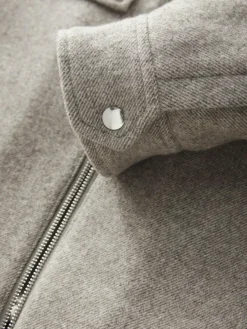 Next Neutral Wool Rich Borg Lined Shacket^ Blazers & Formal Jackets|Coats & Jackets