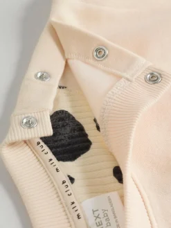 Sale Next Neutral/Cow Milk Club Printed Sweat and Leggings Baby Set (0mths-2yrs)