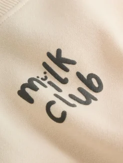 Sale Next Neutral/Cow Milk Club Printed Sweat and Leggings Baby Set (0mths-2yrs)