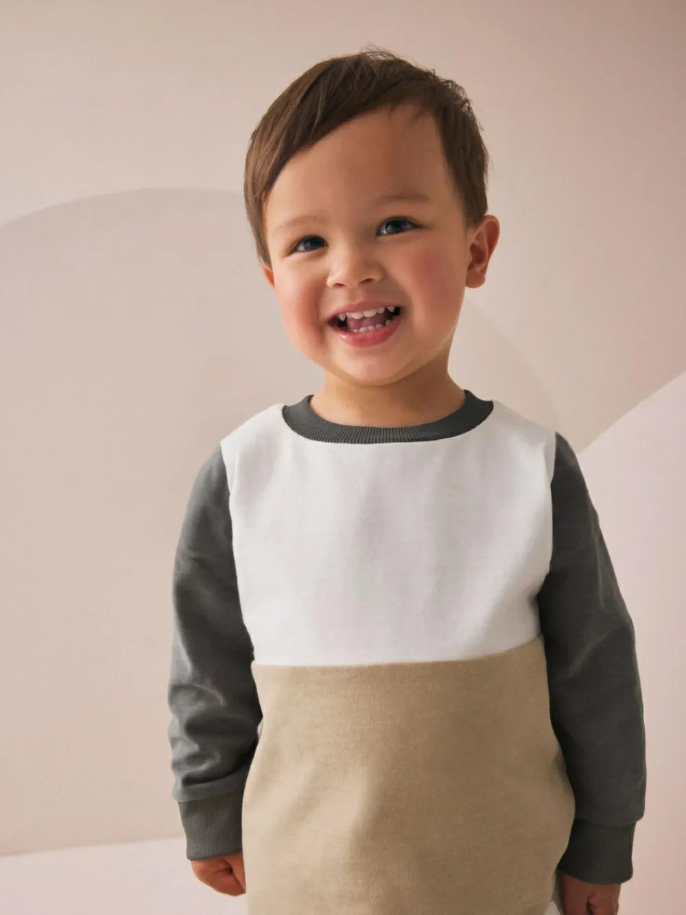 Next Long Sleeve Soft Touch T-Shirt and Joggers Set (3mths-7yrs)^BOY Tops|Sweat Pants