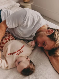 Next Neutral/Red Heartbreaker Sweatshirt and Leggings Baby Set (0mths-2yrs)^BOY Sweatshirts & Hoodies|Sets & Co-Ords