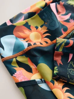 Best Never Fully Dressed Blue Sun Print Leggings