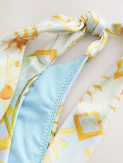 Never Fully Dressed Blue Sun Tie Side Tie Side Bikini Briefs^Women Swimwear